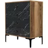 cumpără Comodă Trendy Lizbon 541-Nuc, Negru 76x90x40cm (GTR001661) în Chișinău 