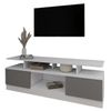 cumpără Comodă TV Smartex (16512) Т9 140cm TV Alb+Grafit în Chișinău 
