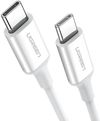 cumpără Cablu telefon mobil Ugreen 60520 Cable Type-C 2.0 to Type-C 2.0 5A 60W 2m, White, US300 în Chișinău 