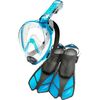 cumpără Accesoriu pentru înot Cressi-Sub Set inot DUKE BONETE NET BAG translucent aquamarine S/M-S/M (SE726301) în Chișinău 