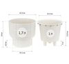 cumpără Ghiveci pentru flori Idea М3256 Kare, D150mm, 1L, alb în Chișinău 
