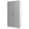 cumpără Dulap Mashtab 12244 FLEXO M3 alb uși gri 1000x530x2200 în Chișinău 