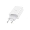 cumpără Incarcator de retea Hoco C99A PD20W+QC3.0 three-port (2C1A) charger (EU) , Output 2xType-C & 1xUSB, white 767554 în Chișinău 