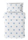 купить Домашний текстиль Relaxe Home 023431 Lenjerie de pat Soft Dreams Single 145x210cm, Stars Blue в Кишинёве 