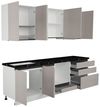 cumpără Mobilă pentru bucatarie ArtFlame GOLA New Grey (2.6 m.l.) în Chișinău 