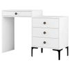 cumpără Măsuţa de toaletă Trendy Lizbon 556, Alb, 124x84x40cm (masa de machiaj) (GTR001465) în Chișinău 