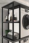 cumpără Accesoriu pentru baie Bofigo Стеллаж для стиральной машины 12-38-08 Anthracite în Chișinău 