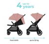 Прогулочная коляска Kinderkraft Grande Plus розовый 