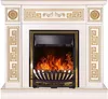 купить Камин электрический ArtFlame Versailles gold & Meridian, 1020x1100x300 mm, Fildeş в Кишинёве 