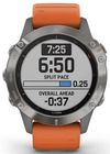 купить Смарт часы Garmin Fenix 6, Sapphire, Ti Gray w/Orange Band в Кишинёве 