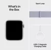 cumpără Ceas inteligent Apple Watch SE 2024 GPS 44mm Silver Aluminium Case with Blue Cloud Sport Loop MXET3 în Chișinău 