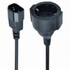 Cable, Power Extension C14 male to CEE 7/4 female, Cablexpert, PC-SFC14M-01 