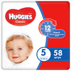 Scutece Huggies Classic Mega 5 (11-25 kg), 58 buc