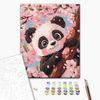 купить Картина по номерам BrushMe KBS0181FC 30x40сm (fără cutie) Panda drăguț в Кишинёве 