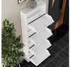 купить Полка для обуви Trendy Locking 4 Piece Metal-White, 50x136x15cm в Кишинёве 