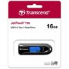 16GB USB3.1 Flash Drive Transcend "JetFlash  790", Black, Slider (R/W:90/20MB/s) 
