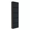 купить Полка для обуви Trendy Locking 5 Piece Metal-Black, 50x169x15cm в Кишинёве 