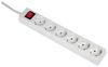 купить Фильтр электрический Hama 108833 6-Way Power Strip, with switch and child protection, 5 m, white в Кишинёве 