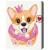 cumpără Tablou pe numere BrushMe KBS7102FC 30x40 сm (fără cutie) Prințesa corgi în Chișinău 
