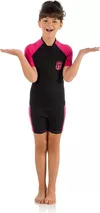 cumpără Accesoriu pentru înot Cressi-Sub Little Shark Jr Shorty Wetsuit S/L 2mm Black/Pink Y 7/8 (Dg003105) în Chișinău 