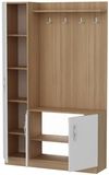 cumpără Mobilă pentru antreu Trendy Naturel, AlbTeak, 110x180x32cm (GTR005918) în Chișinău 