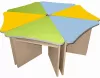 cumpără Set de mobilier pentru copii Tisam Лепесток с ДСП 600х550х520мм (4631) în Chișinău 