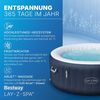 cumpără Piscină cu jacuzzi Bestway 6001C Lay-Z-Spa Miami EnergySense AirJet 4 Dark Blue Round 180x66cm în Chișinău 
