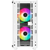 Case mATX Deepcool CC360 ARGB, w/o PSU, 3x120mm ARGB fans, Mesh Front, Tempered Glass, USB3.0, White 