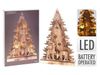 купить Новогодний декор Holland 03291 Сувенир деревянный 16LED Елка с оленями 38x24x5cm в Кишинёве 