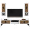 купить Тумба напольная для TV Trendy Samba, Alb 180x52x35cm в Кишинёве 