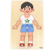 cumpără Puzzle Viga 446690 Puzzle din lemn cu buton Băiețel, 11 elem. în Chișinău 