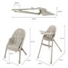купить Стульчик для кормления KinderKraft KHDINN00BEG0000 Dinnly beige в Кишинёве 