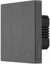 купить Выключатель электрический Sonoff Wi-Fi Smart Wall Switch SwitchMan M5 3 Gang (Neutral Wire), Dim Gray в Кишинёве 