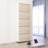 купить Полка для обуви Mobildor-Lux Leo 80x27x203H cm White/Sonoma в Кишинёве 