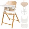 купить Стульчик для кормления Lionelo Celia 3in1 White Natural Wood в Кишинёве 