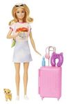купить Кукла Barbie HJY18 cu accesorii și set de voiaj Malibu в Кишинёве 
