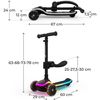cumpără Trotinetă KinderKraft Raket UP Black (KRRAUP00BLK0000) în Chișinău 