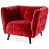 купить Кресло Signal Castello 1 Velvet (Burgundy/Wenge) в Кишинёве 