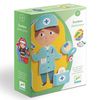купить Игрушка Djeco DJ03086 Joc magnetic din lemn Jobissimo в Кишинёве 