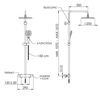 купить Душевая панель Remer EQ32X8CPUFD25 Bara dus incorporat set (cromat) в Кишинёве 