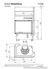 Каминная топка HOXTER ECKA 76/45/57Lhа - левосторонняя