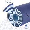 cumpără Echipament pentru yoga HMS 6141 Saltea yoga 182x61x0.8cm TPE Dark Blue (17-44-220) în Chișinău 