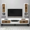 купить Тумба напольная для TV Trendy Samba, Alb 180x52x35cm в Кишинёве 