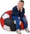 купить Кресло-мешок BeanBag BM5997, Mяч из экокожи Ares, XL, красный, белый, черный в Кишинёве 