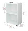 купить Офисный стеллаж Nex Home Folder 49x30x73 см,Белый  (13-22-01) в Кишинёве 
