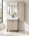 cumpără Dulap pentru lavoar Mashtab 12635 Sani (ML) cu 2 uși 650x460x850 Caramel în Chișinău 