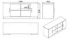 купить Тумба напольная для TV Trendy VO6-BA 139x61x46cm, multifunctionala (GTR006702) в Кишинёве 