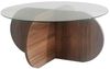 купить Журнальный столик Trendy Bubble, ореховый 75x35x75 см в Кишинёве 