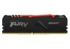 16GB DDR4-2666MHz  Kingston FURY Beast RGB (KF426C16BB1A/16), CL16-18-18, 1.2V, Intel XMP 2.0, Black 