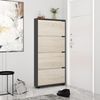 купить Полка для обуви Mobildor-Lux Leo Slim 80x16x164H cm Anthracite/Sonoma в Кишинёве 